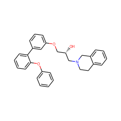 O[C@@H](COc1cccc(-c2ccccc2Oc2ccccc2)c1)CN1CCc2ccccc2C1 ZINC000218394181