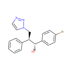 O[C@@H](c1ccc(Br)cc1)[C@H](Cn1ccnn1)c1ccccc1 ZINC000096286432