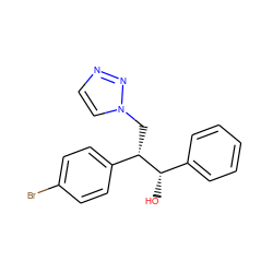 O[C@@H](c1ccccc1)[C@@H](Cn1ccnn1)c1ccc(Br)cc1 ZINC000096286440