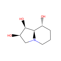 O[C@@H]1[C@H](O)CN2CCC[C@@H](O)[C@H]12 ZINC000003875041