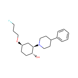 O[C@@H]1CC[C@@H](OCCCF)C[C@H]1N1CCC(c2ccccc2)CC1 ZINC000473090928