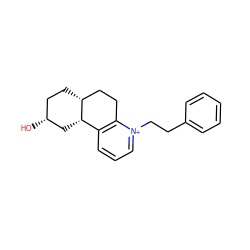 O[C@@H]1CC[C@@H]2CCc3c(ccc[n+]3CCc3ccccc3)[C@@H]2C1 ZINC000026273392