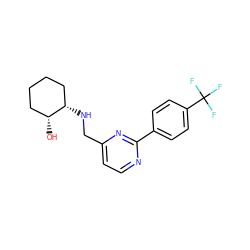 O[C@@H]1CCCC[C@@H]1NCc1ccnc(-c2ccc(C(F)(F)F)cc2)n1 ZINC000204413504