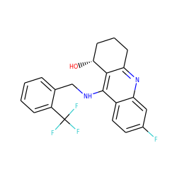 O[C@@H]1CCCc2nc3cc(F)ccc3c(NCc3ccccc3C(F)(F)F)c21 ZINC000014946527