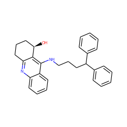 O[C@@H]1CCCc2nc3ccccc3c(NCCCC(c3ccccc3)c3ccccc3)c21 ZINC000014946481