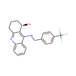 O[C@@H]1CCCc2nc3ccccc3c(NCc3ccc(C(F)(F)F)cc3)c21 ZINC000014946515