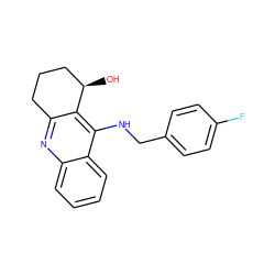 O[C@@H]1CCCc2nc3ccccc3c(NCc3ccc(F)cc3)c21 ZINC000014946497