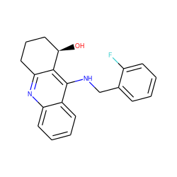 O[C@@H]1CCCc2nc3ccccc3c(NCc3ccccc3F)c21 ZINC000014946493