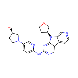 O[C@@H]1CCN(c2ccc(Nc3ncc4c5ccncc5n([C@H]5CCOC5)c4n3)nc2)C1 ZINC000169706844