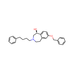 O[C@@H]1CN(CCCCc2ccccc2)CCc2cc(OCc3ccccc3)ccc21 ZINC000064559247