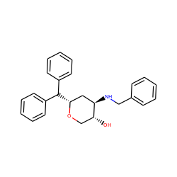 O[C@@H]1CO[C@H](C(c2ccccc2)c2ccccc2)C[C@H]1NCc1ccccc1 ZINC000013648565