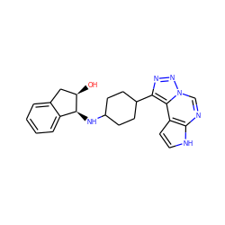 O[C@@H]1Cc2ccccc2[C@@H]1NC1CCC(c2nnn3cnc4[nH]ccc4c23)CC1 ZINC001772586679