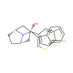 O[C@]1(c2ccc(Cl)c(Cl)c2)C[C@@H]2CC[C@H](C1)N2Cc1csc2ccccc12 ZINC000101185280