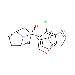 O[C@]1(c2cccc(Cl)c2Cl)C[C@@H]2CC[C@H](C1)N2Cc1coc2ccccc12 ZINC000101185374