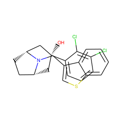 O[C@]1(c2cccc(Cl)c2Cl)C[C@@H]2CC[C@H](C1)N2Cc1csc2ccccc12 ZINC000101185297