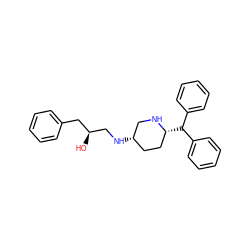 O[C@H](CN[C@H]1CC[C@@H](C(c2ccccc2)c2ccccc2)NC1)Cc1ccccc1 ZINC000029056589