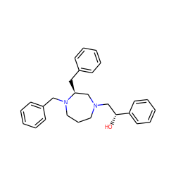 O[C@H](CN1CCCN(Cc2ccccc2)[C@@H](Cc2ccccc2)C1)c1ccccc1 ZINC001772612134