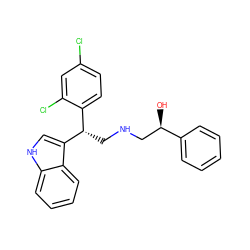 O[C@H](CNC[C@@H](c1ccc(Cl)cc1Cl)c1c[nH]c2ccccc12)c1ccccc1 ZINC000002651791