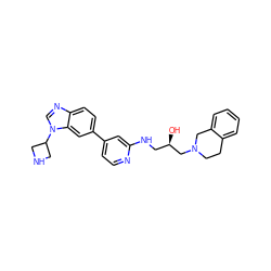 O[C@H](CNc1cc(-c2ccc3ncn(C4CNC4)c3c2)ccn1)CN1CCc2ccccc2C1 ZINC000219778737