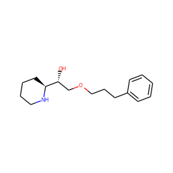 O[C@H](COCCCc1ccccc1)[C@@H]1CCCCN1 ZINC000026253179