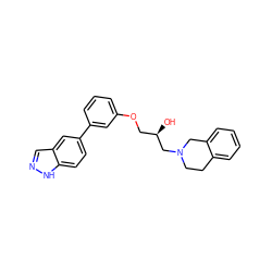 O[C@H](COc1cccc(-c2ccc3[nH]ncc3c2)c1)CN1CCc2ccccc2C1 ZINC000219735110