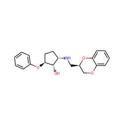 O[C@H]1[C@@H](NC[C@@H]2COc3ccccc3O2)CC[C@@H]1Oc1ccccc1 ZINC000012356133