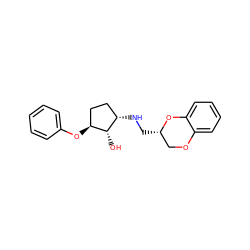 O[C@H]1[C@@H](NC[C@H]2COc3ccccc3O2)CC[C@@H]1Oc1ccccc1 ZINC000013801208