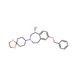 O[C@H]1CN(C2CCC3(CC2)OCCO3)CCc2cc(OCc3ccccc3)ccc21 ZINC000064559963