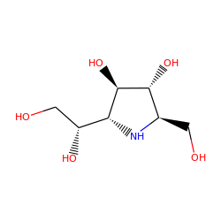 OC[C@@H](O)[C@H]1N[C@H](CO)[C@@H](O)[C@@H]1O ZINC000029063520