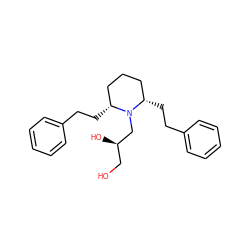 OC[C@@H](O)CN1[C@H](CCc2ccccc2)CCC[C@@H]1CCc1ccccc1 ZINC000103301427