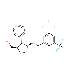 OC[C@@H]1CC[C@H](OCc2cc(C(F)(F)F)cc(C(F)(F)F)c2)[C@H]1c1ccccc1 ZINC000036324305