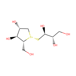 OC[C@H](O)[C@H](O)C[S@@+]1C[C@@H](O)[C@H](O)[C@H]1CO ZINC000028875100