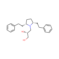 OC[C@H](O)CN1[C@@H](CCc2ccccc2)CC[C@H]1CCc1ccccc1 ZINC000096269935