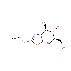 OC[C@H]1C[C@@H]2OC(NCCF)=N[C@@H]2[C@@H](O)[C@@H]1O ZINC000144738758