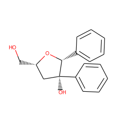 OC[C@H]1C[C@](O)(c2ccccc2)[C@@H](c2ccccc2)O1 ZINC000040392727