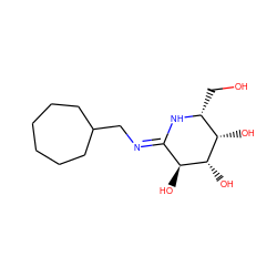 OC[C@H]1N/C(=N\CC2CCCCCC2)[C@H](O)[C@@H](O)[C@H]1O ZINC000299819402