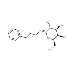 OC[C@H]1N/C(=N\CCCc2ccccc2)[C@H](O)[C@@H](O)[C@H]1O ZINC000299820837