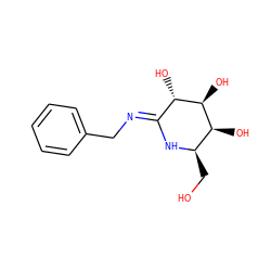 OC[C@H]1N/C(=N\Cc2ccccc2)[C@H](O)[C@@H](O)[C@H]1O ZINC000299819348