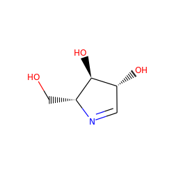 OC[C@H]1N=C[C@@H](O)[C@@H]1O ZINC000028819165