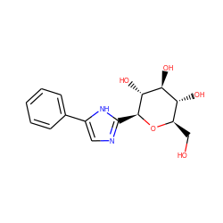 OC[C@H]1O[C@@H](c2ncc(-c3ccccc3)[nH]2)[C@H](O)[C@@H](O)[C@@H]1O ZINC000207209113