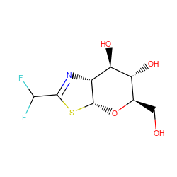 OC[C@H]1O[C@@H]2SC(C(F)F)=N[C@@H]2[C@@H](O)[C@@H]1O ZINC000117471232