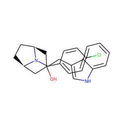 OC1(c2ccc(Cl)cc2)C[C@@H]2CC[C@H](C1)N2CCc1c[nH]c2ccccc12 ZINC000040392935