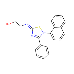 OCC/N=c1\nc(-c2ccccc2)n(-c2cccc3ccccc23)s1 ZINC000101506382