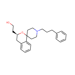 OCC[C@@H]1Cc2ccccc2C2(CCN(CCCc3ccccc3)CC2)O1 ZINC000053293526