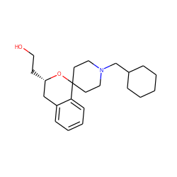 OCC[C@H]1Cc2ccccc2C2(CCN(CC3CCCCC3)CC2)O1 ZINC000053229456