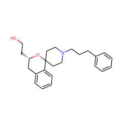 OCC[C@H]1Cc2ccccc2C2(CCN(CCCc3ccccc3)CC2)O1 ZINC000053243121