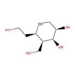 OCC[C@H]1NC[C@@H](O)[C@@H](O)[C@H]1CO ZINC000653704239