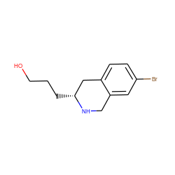 OCCC[C@@H]1Cc2ccc(Br)cc2CN1 ZINC000028368957