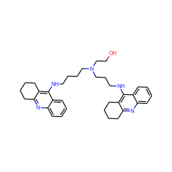 OCCN(CCCCNc1c2c(nc3ccccc13)CCCC2)CCCNc1c2c(nc3ccccc13)CCCC2 ZINC000049888998