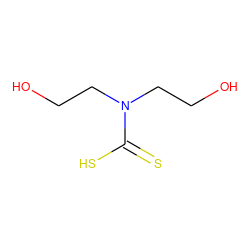 OCCN(CCO)C(=S)S ZINC000001606735